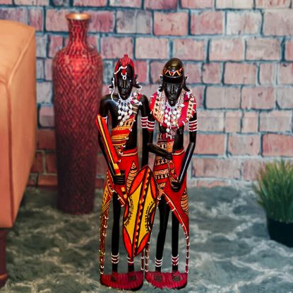 Picture of Traditional Massai Warriors Couple