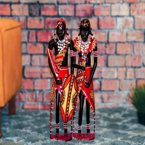 Picture of Traditional Massai Warriors Couple
