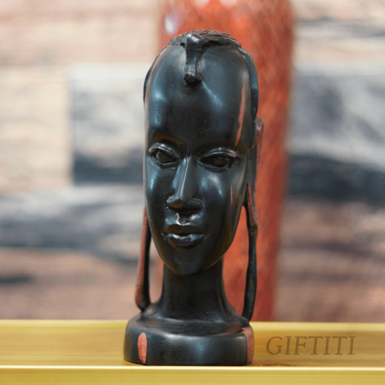 Picture of Ebony Maasai Wood Carving Woman
