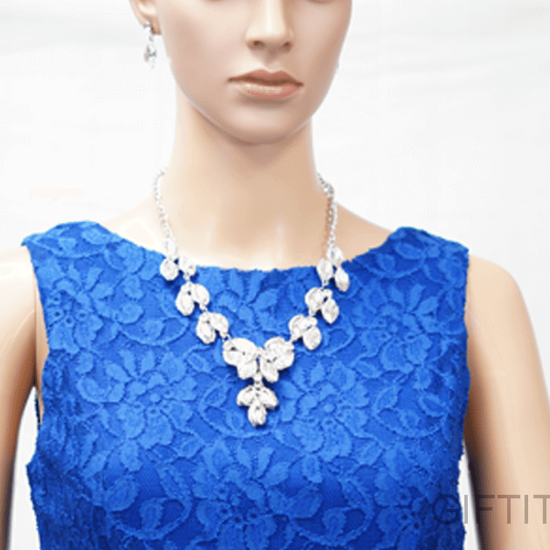 Picture of Transparent Statement Necklace And Earring Set For Women