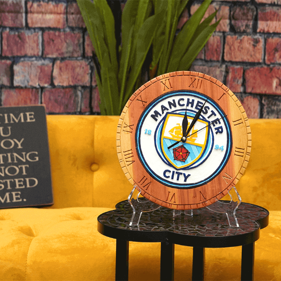 Picture of Manchester City Soccer Clock