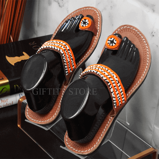 Picture of Classy Hand Crafted  African Female Casual Wear Slippers