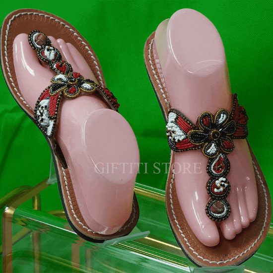 Picture of Classy Hand Crafted  African Female Casual Wear Slippers
