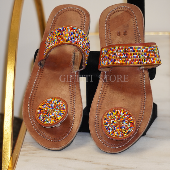 Picture of Simple Crafted Women African Handmade Casual SummerSpring Slippers