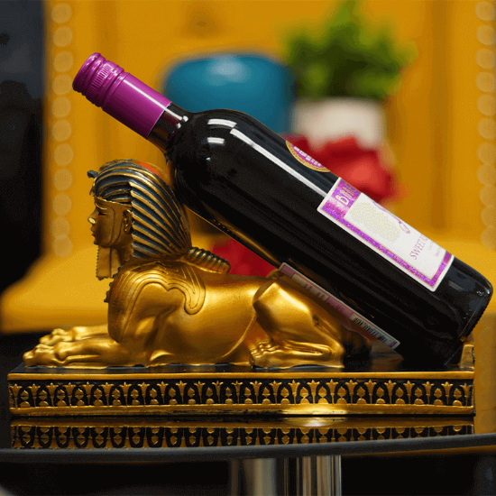 Picture of Resin Sphinx Wine Holder