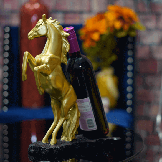Picture of Resin Horse Wine Holder