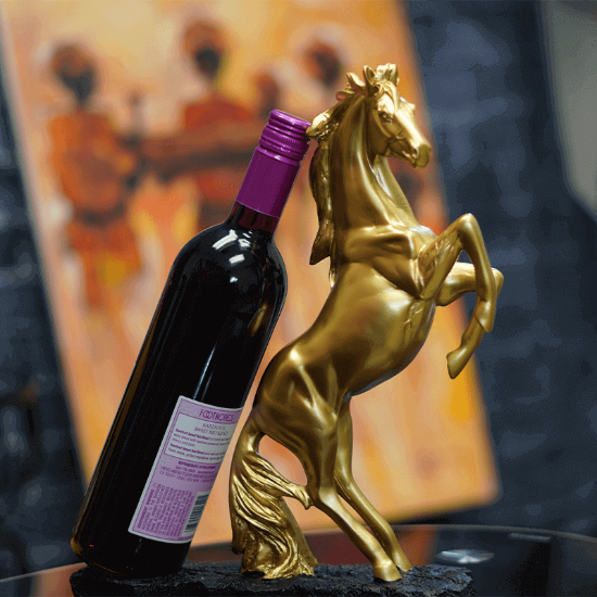 Picture of Resin Horse Wine Holder