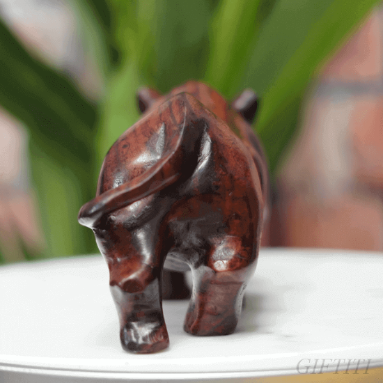 Picture of Ebony Rhinoceros Carving