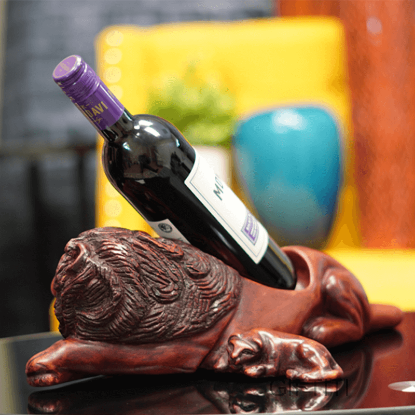 Picture of Elegant Lion Wine Bottle Holder