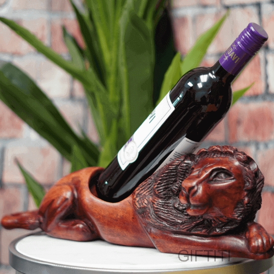 Picture of Elegant Lion Wine Bottle Holder