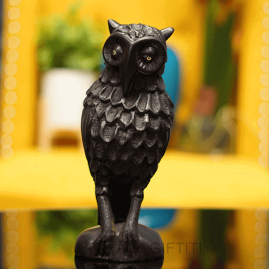 Picture of Handcarved vintage wooden owl