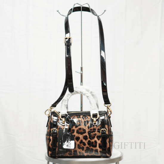 Picture of Leopard Printed Leather Handbag