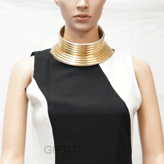 Picture of Elegant Gold Choker Necklace