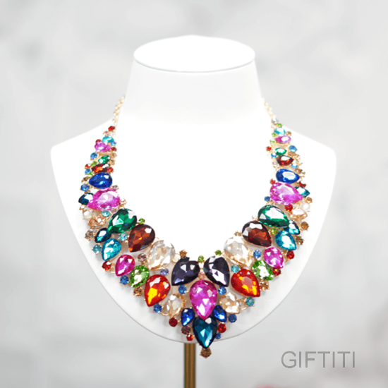 Picture of Rhinestone Multicolor Necklace For Woman
