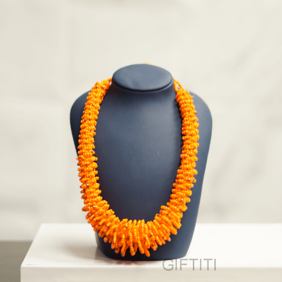 Picture of Lovely Orange Necklace For Female
