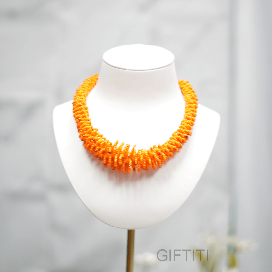 Picture of Lovely Orange Necklace For Female